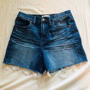 Madewell high rise jean shorts size 27